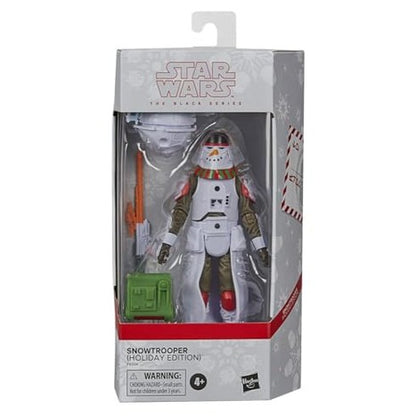 Celebrate with the exclusive Star Wars Black Series Snowtrooper, a holiday-themed collectible figure. Perfect gift for fans and collectors!