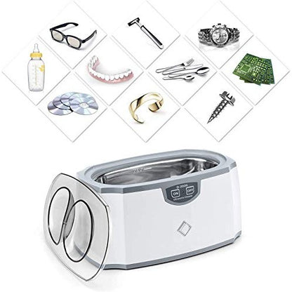 LifeBasis - D-2000 Ultrasonic Jewelry Cleaner with Watch Stand, 420ML