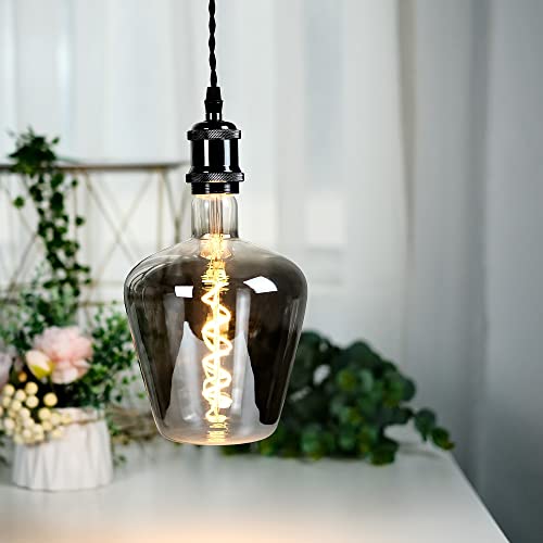 TIANFAN - LED Vintage Dimmable Spiral Filament Edison Bulb (Smoke)