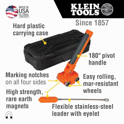 Klein Tools - Magnetic Wire Puller For Tight Spaces, Stainless Steel Leader