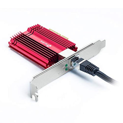 TP-Link - Archer TX401 10Gbps PCIe Adapter with CAT6A Ethernet Cable and Heatsink