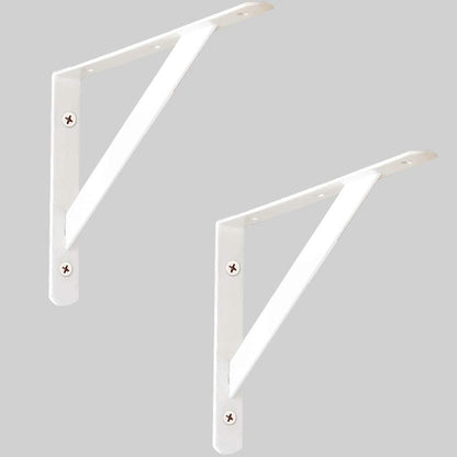 Mmfgfdsajkygd - Cold Rolled Steel Shelf Brackets, Heavy Duty, 2 Pcs, White