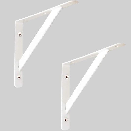 Mmfgfdsajkygd - Cold Rolled Steel Shelf Brackets, Heavy Duty, 2 Pcs, White