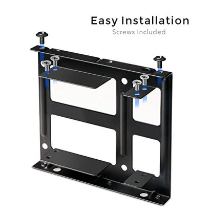 Inateck - SSD Mounting Bracket 2.5 to 3.5 with SATA and Power Splitter Cable