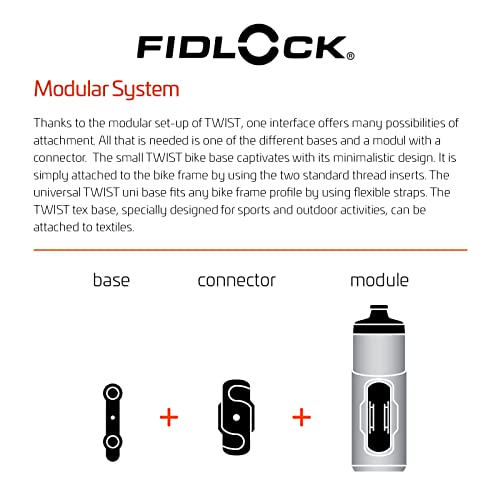 FIDLOCK - Uni Connector + Bike Base Universal Water Bottle Holder