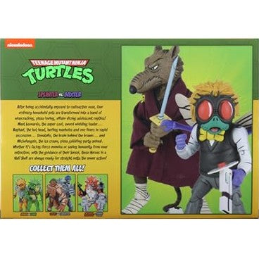 Neca Store - TMNT 7" Splinter & Baxter Action Figures, Collectible 2-Pack