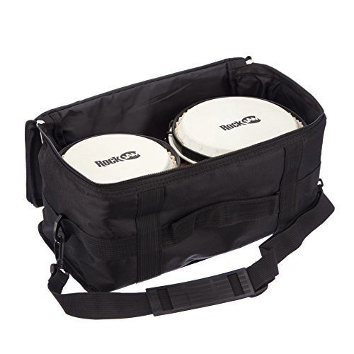 RockJam - 7" And 8" Bongo Drum Set With Padded Bag And Tuning Key