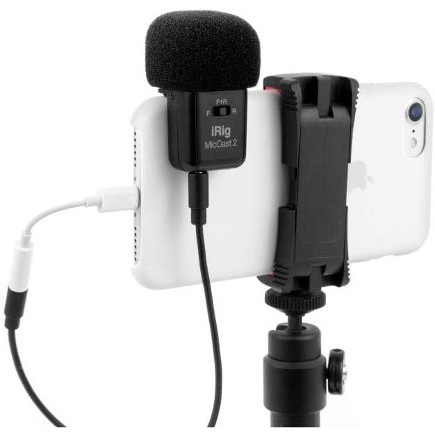 Ik Multimedia - iRig Mic Cast 2 Mini Vocal Microphone for Podcast, Video, Streaming