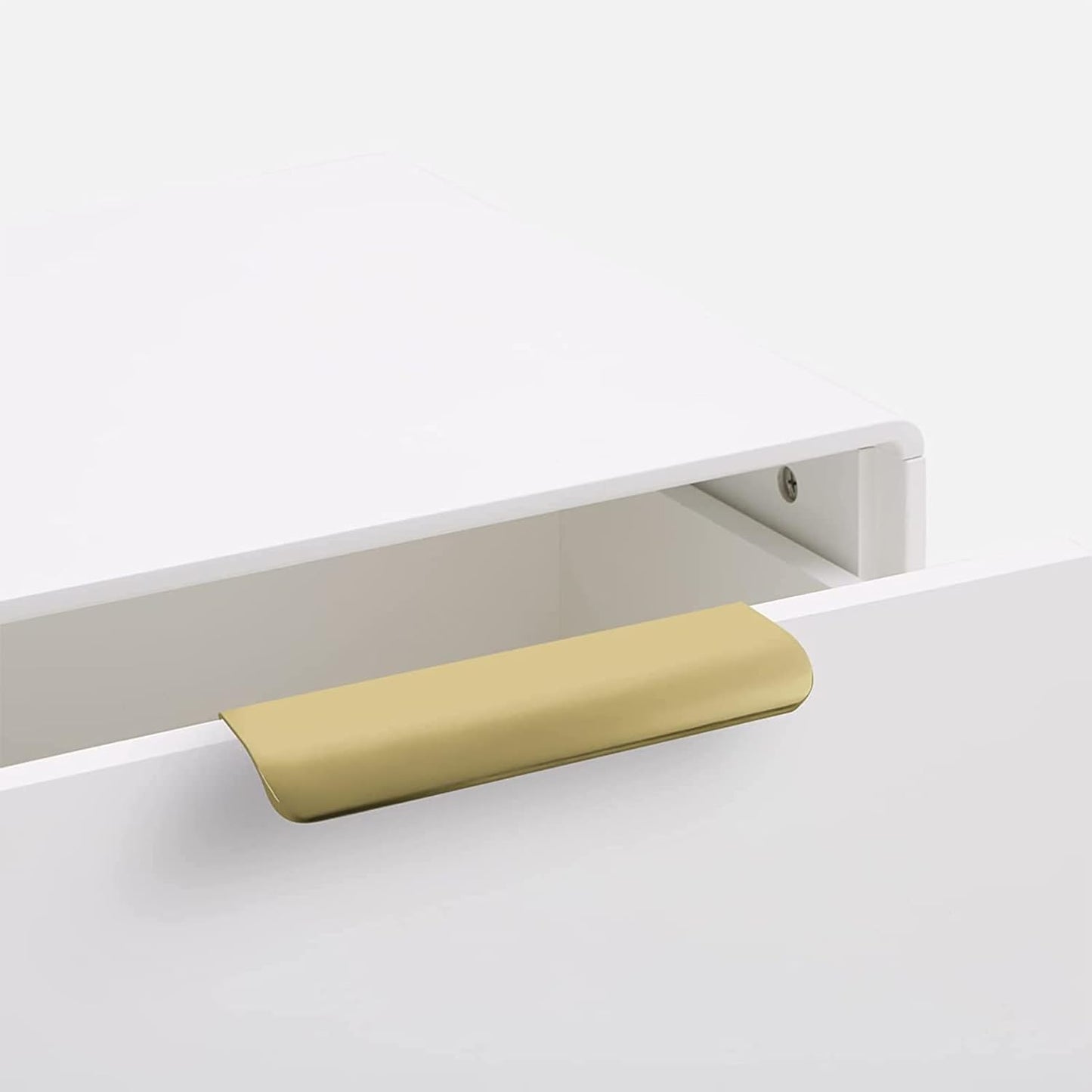 Goldenwarm - Set of 10 Invisible Gold Cabinet Handles 128mm