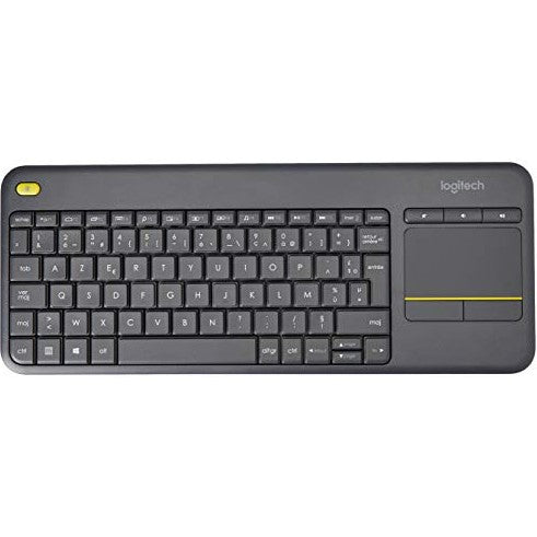 Logitech - K400 Plus Wireless Touch TV Keyboard With Touchpad, AZERTY Layout