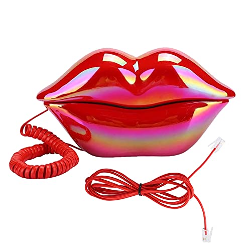 Discover the Yitengteng Red Lip Corded Phone, a stylish and functional decor piece for any home or office. Perfect as a unique gift, it offers clear sound quality and easy installation.