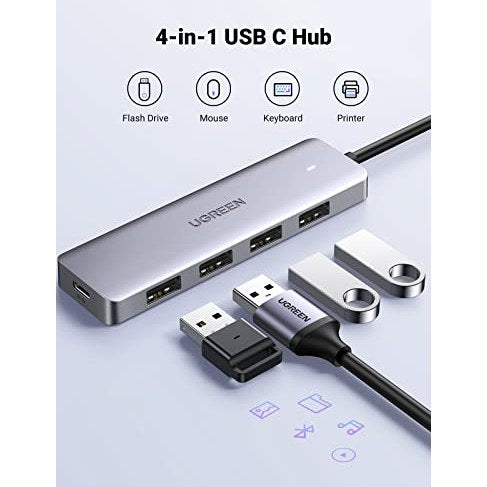 UGREEN - USB C Hub 4 Ports, USB C to USB 3.0 Splitter for Laptop and Devices