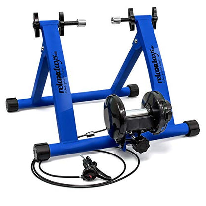 Relaxdays - Indoor Bicycle Resistance Trainer, 6 Gears for 26-28" Wheels