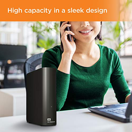 WD - 16TB Elements Desktop External Hard Drive, USB 3.0 Plug-and-Play Storage