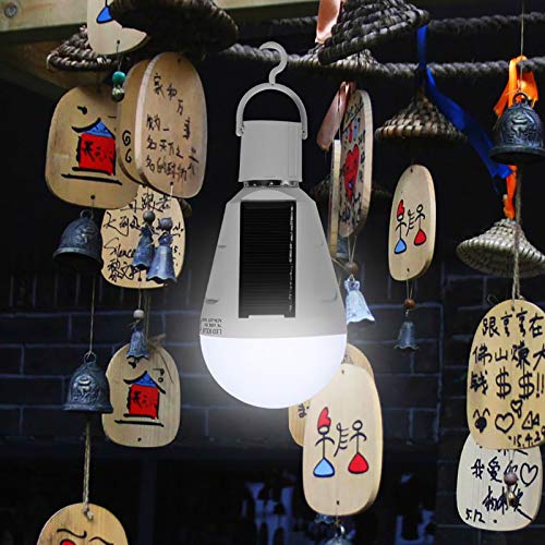 Solar - 7W LED Solar Light Bulbs With Hanging Hook For Emergency Use