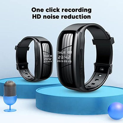 TechGadgets - Smart Voice Recorder Watch With 360° Pickup And DSP Noise Reduction