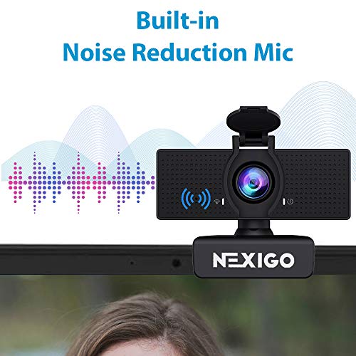 NexiGo - N60 1080P Webcam With Microphone, Adjustable FOV & Privacy Cover