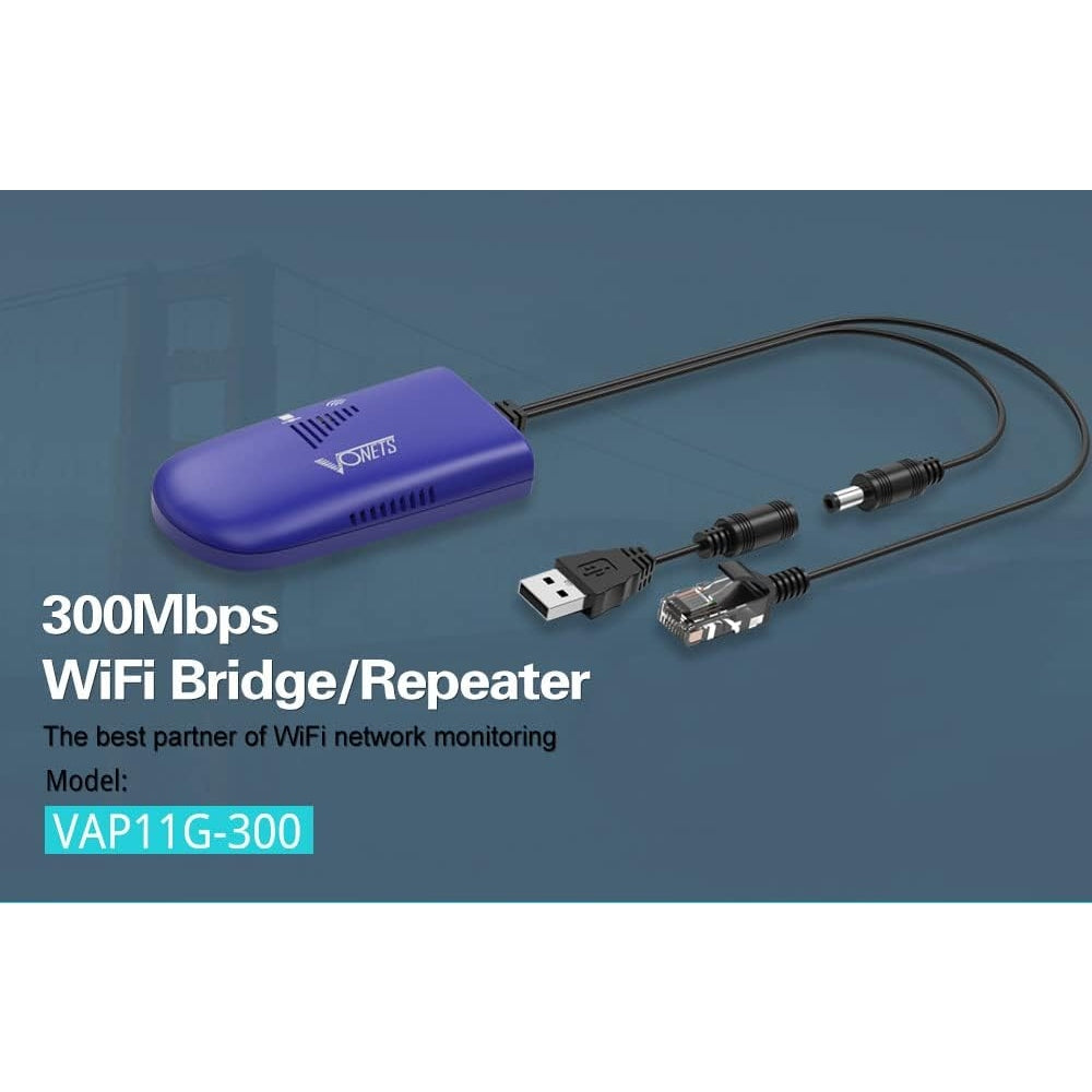 Shenzhen Houtian Network Communication Technology Co.,Ltd. - Vonets Wifi Bridge Ethernet/Signal Repeater 2.4Ghz 300Mbps