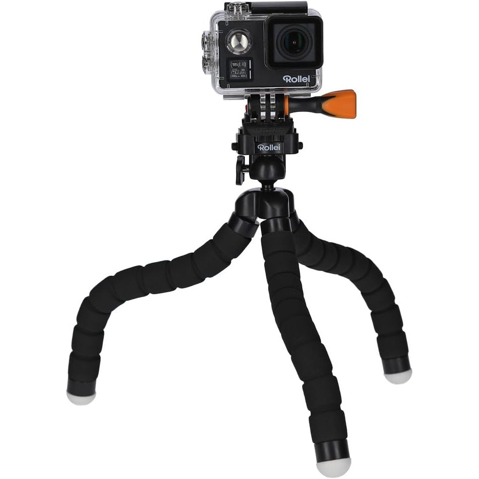 Rollei - Flexible Mini Tripod for Cameras & Actioncams - Black