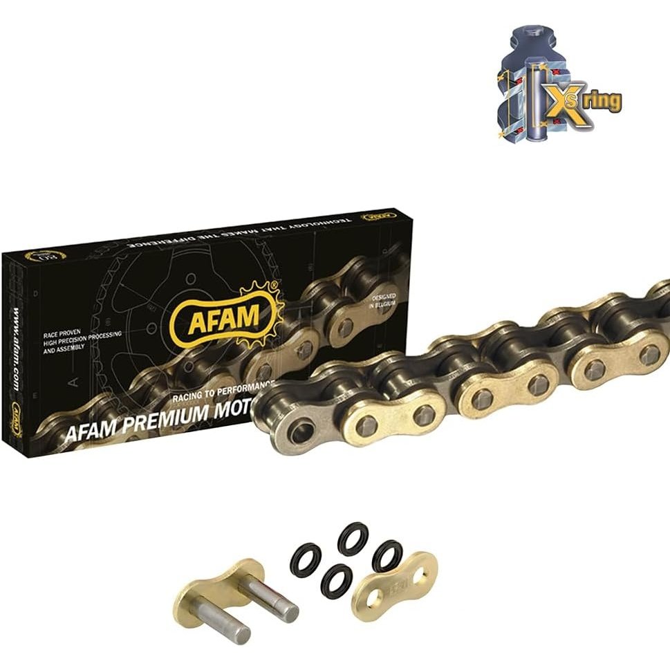 Motoment - Chain Set Afam 525 Xhr3-G for Kawasaki Z 1000 Zrt00A 2003-2006