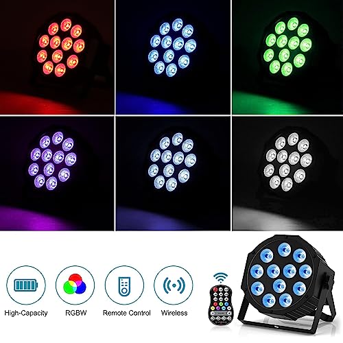 HOLDLAMP - Rechargeable RGBW 4-in-1 LED Uplights with Remote & DMX Control