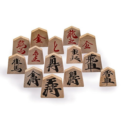 Yellow Mountain Imports - Wooden Shogi Japanese Chess Game with Koma Pieces