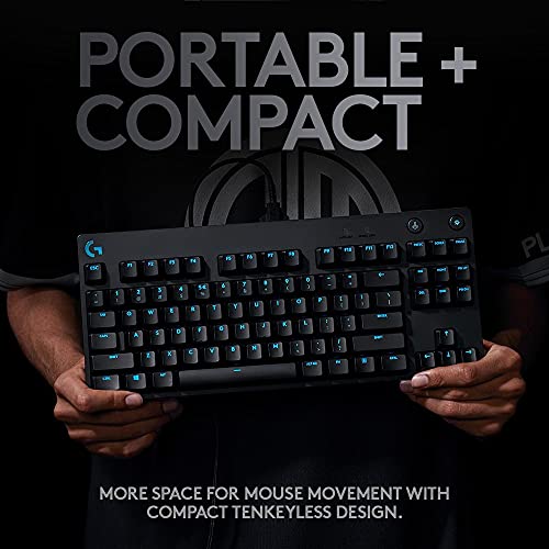 Logitech - G PRO Mechanical Gaming Keyboard, Tenkeyless Design, RGB Backlit Keys