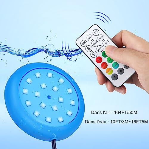 Underwater - LED Pool Light With Remote Control, Dimmable RGB Lighting, 12V