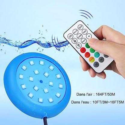 Underwater - LED Pool Light With Remote Control, Dimmable RGB Lighting, 12V