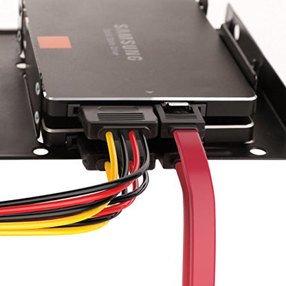 Inateck - SSD Mounting Bracket 2.5 to 3.5 with SATA and Power Splitter Cable