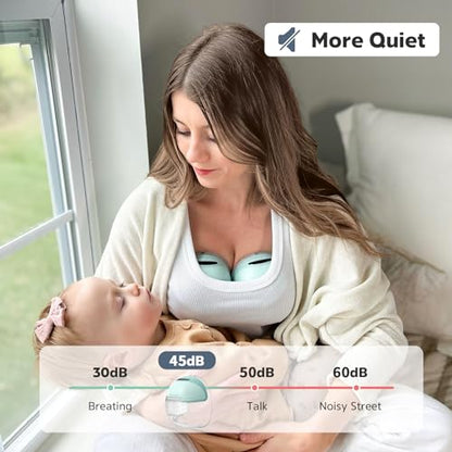 MomMed - Wearable Electric Breast Pump S21, Portable & Hands-Free Design