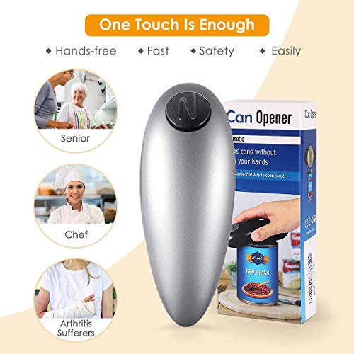 XUKO - Electric Can Opener With Safe Smooth Edges For All Can Sizes