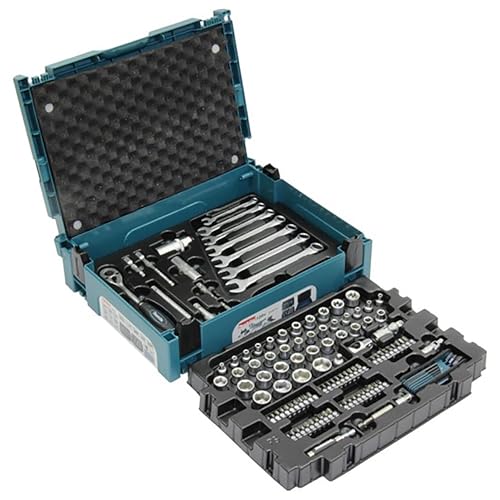 120 piece maintenance set from Makita stored in a sturdy Makpac case