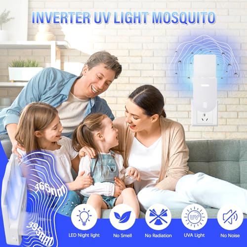 Yizemay - Electric Indoor Insect Killer, Pack of 5, Fly Trap with Adhesive Strips