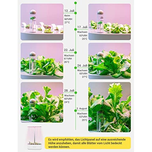 GOLUMUP - Hydroponic Growing System Smart Garden with Timer & 26W LED Lamp