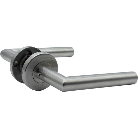 Tesa Assa Abloy - Institutional Door Handles Set Aisi 304 Rosette 50mm Cube Series