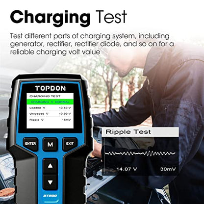 TOPDON - BT200 12V/24V Load Tester & Digital Battery Analyzer