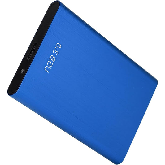 Xmuijiio - External SSD Enclosure, Comfortable Practical SSD Case for HDD (Blue)