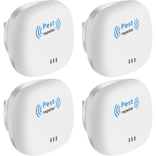 Eco-Friendly - Ultrasonic Pest Repeller Plug-In (4 Pack)