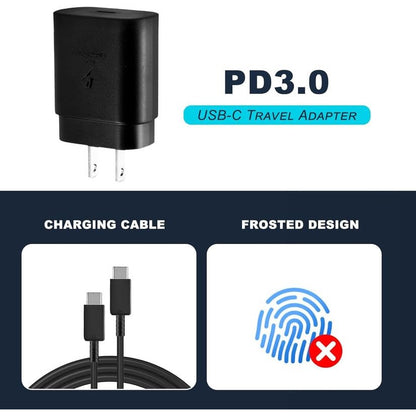 Samsung - 25W Type C Charger Adapter with PD 3.0 for Galaxy Devices