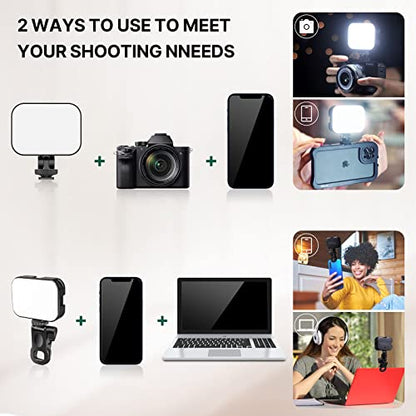 ULANZI - VL100X Bi-Color LED Selfie Light with Clip, Dimmable 2500-6500K