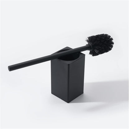 Ifgsiwrijikwjjea - Stainless Steel Matt Black Toilet Brush With Holder