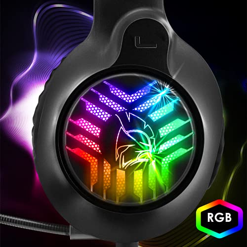 Empire Gaming - Dark Rainbow G-D20B RGB Gaming Headset - High Definition Sound