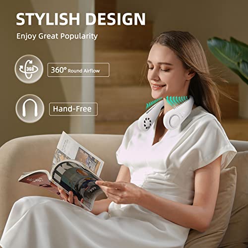 Sonitor - Rechargeable Bladeless Neck Fan, 5200mAh Portable Hands-Free Fan