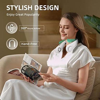 Sonitor - Rechargeable Bladeless Neck Fan, 5200mAh Portable Hands-Free Fan