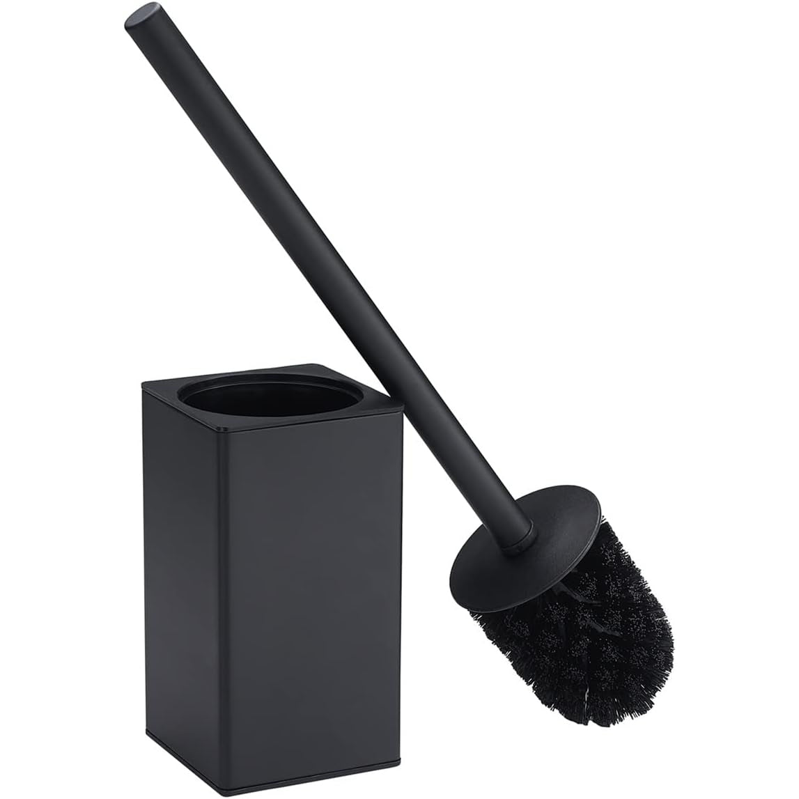 Ifgsiwrijikwjjea - Stainless Steel Matt Black Toilet Brush With Holder