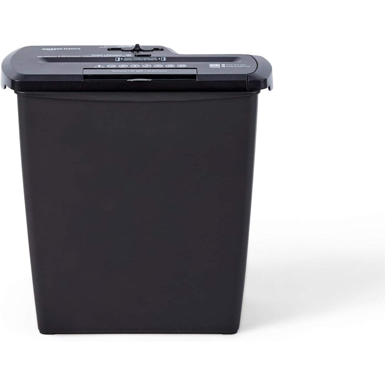 Amazon Basics - 8-Sheet Strip-Cut Shredder & 8.5x11 Inch Copy Paper, 8 Ream Case