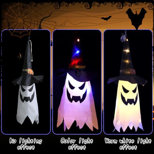 Tutamaz - Halloween Ghost Decoration Garden With LED Fairy Lights & 2 Light Modes