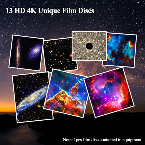 SOMKTN - 4K Star Projector with Timer and 360° Rotation for Kids & Adults