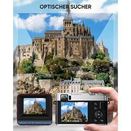 Nsoela - 4K 48MP Autofocus Digital Camera With 32GB Card And Viewfinder